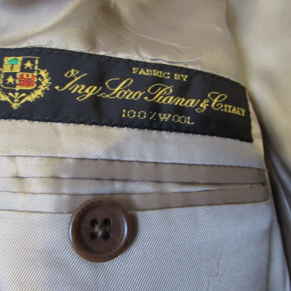Vintage BROOKS BROTHERS 100% Wool Sports Jacket Size 42 Short - Picture 5 of 6